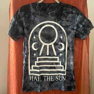 Hail the sun navy tydye small tee.